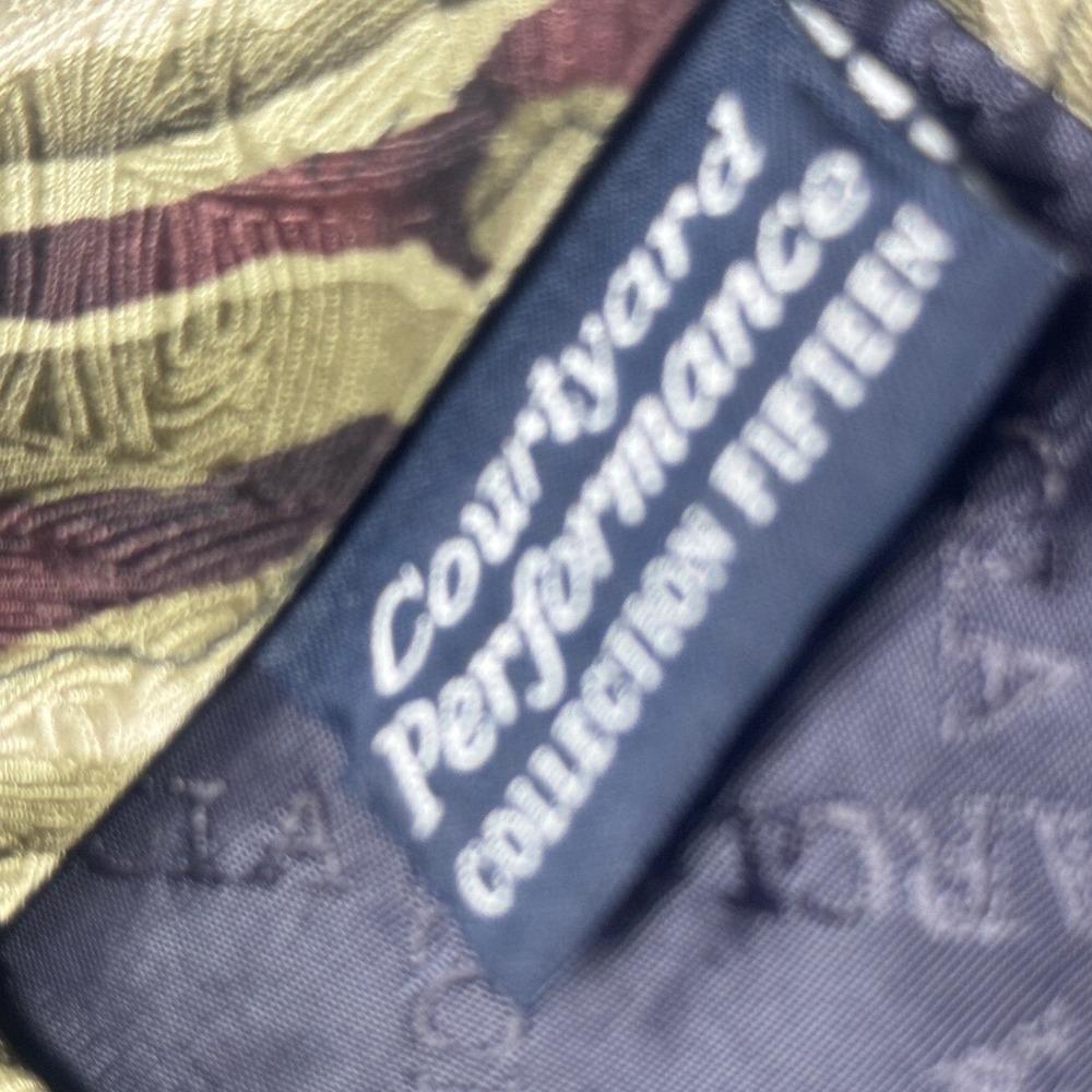 Jerome J. Garcia Silk Necktie Abstract Art to Wear Designer Courtyard Perform - Picture 4 of 5